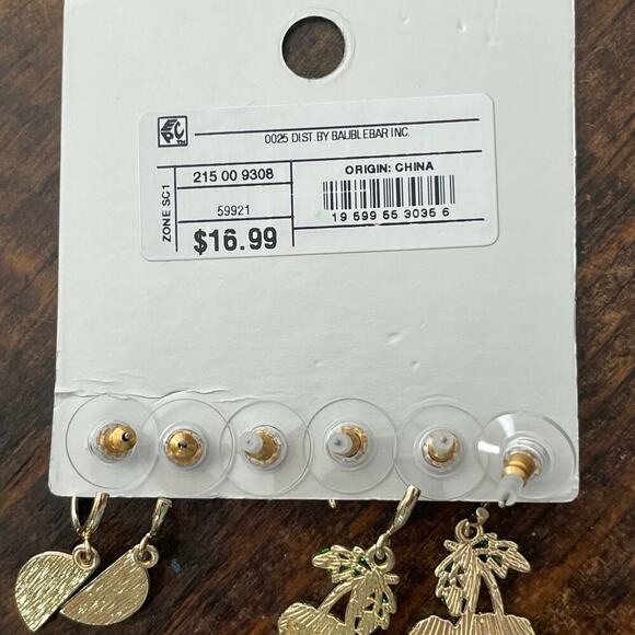 Sugarfix BaubleBar NEW Sweet and Sour Earring Set Cherries Banana Limes - Picture 5 of 5